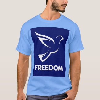 Vit frihetsduva t shirt