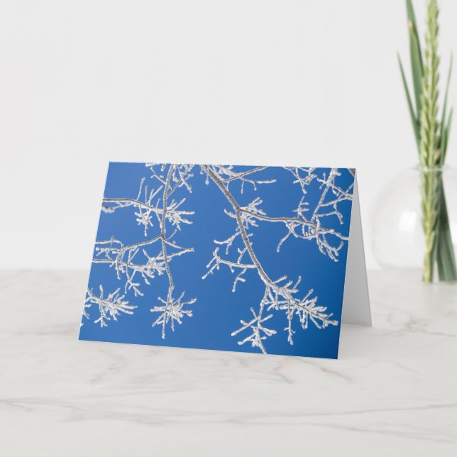 Vit frost kort (Framsida)