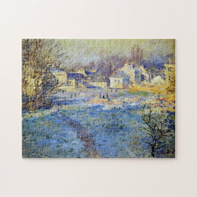 Vit frost Monet Fine Art Pussel (Horisontell)