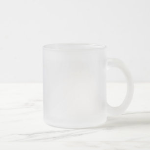 Vit Frostad Glasmugg