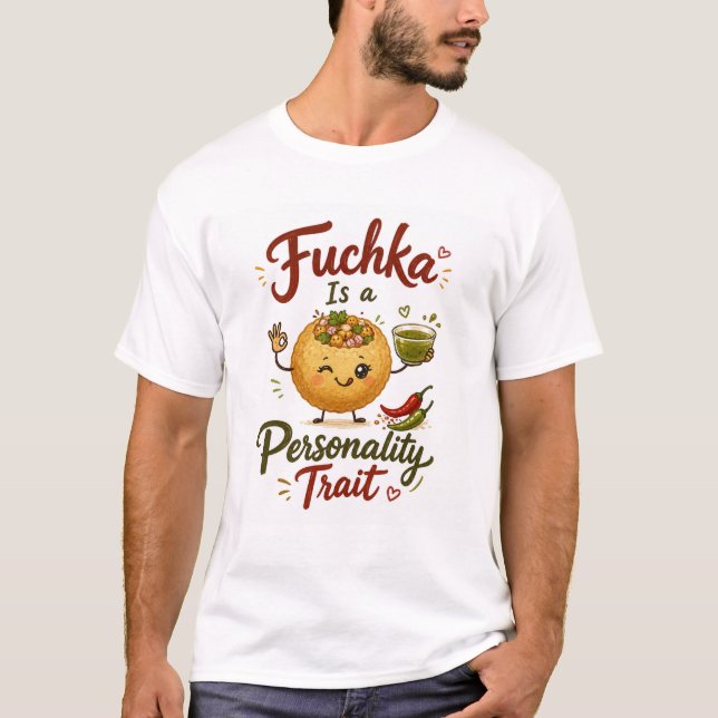 Vit Fuchka-älskare Bengali T-shirt för män (Framsida)