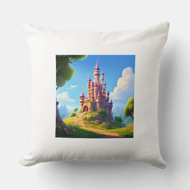 Vit fyllning av mjuk komfort kudde (Framsida)