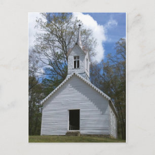 vit gammal kyrka i bergen vykort