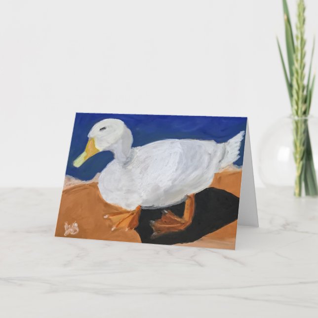 Vit gås kort (Framsida)