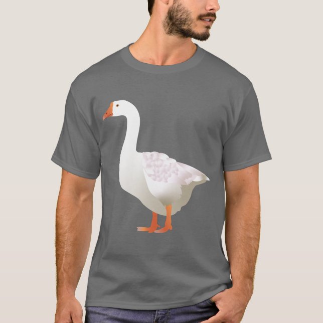 Vit Gås T Shirt (Framsida)
