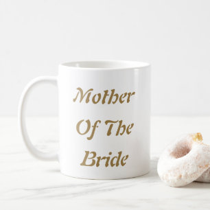 Vit gåva från budens mamma Mamma Guld Kaffemugg