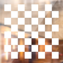 Vit genomskinlig schackbräda speltabell klistra