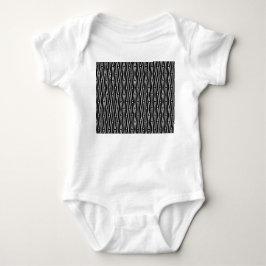 Vit geometrisk repetering t shirt