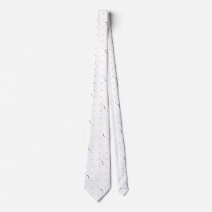 Vit geometrisk slips Modern minimalistisk elegan