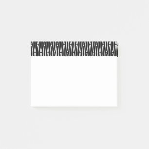Vit geometrisk upprepning av post-it-anteckningar post-it block
