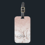 Vit Glitter-färggradient för guillaluktande Ro-Gul Bagagebricka<br><div class="desc">Den här eleganten och den här perfekten för trendig och snyggt på modet. Den har en faux-tryckt övertoning av den glatt glitter guld ovanpå ro rosa och den vita marmorstenens mönster bakgrund. Det är glamoröst, chic, lyxigt, modernt och klassigt. ***VIKTIG DESIGN-ANMÄRKNING: Om du vill ha en begäran från anpassad design,...</div>