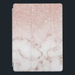 Vit Glitter-färggradient för guillaluktande Ro-Gul iPad Pro Skydd<br><div class="desc">Den här eleganten och den här perfekten för trendig och snyggt på modet. Den har en faux-tryckt övertoning av den glatt glitter guld ovanpå ro rosa och den vita marmorstenens mönster bakgrund. Det är glamoröst, chic, lyxigt, modernt och klassigt. ***VIKTIG DESIGN-ANMÄRKNING: Om du vill ha en begäran från anpassad design,...</div>