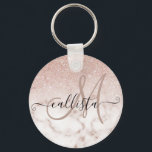 Vit Glitter-färggradient för guillaluktande Ro-Gul Nyckelring<br><div class="desc">Den här eleganten och den här perfekten för trendig och snyggt på modet. Den har en faux-tryckt övertoning av den glatt glitter guld ovanpå ro rosa och den vita marmorstenens mönster bakgrund. Det är glamoröst, chic, lyxigt, modernt och klassigt. ***VIKTIG DESIGN-ANMÄRKNING: Om du vill ha en begäran från anpassad design,...</div>