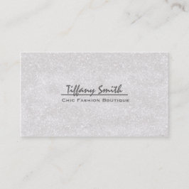 Vit Glitter Glittrig Glam Glamour Visitkort