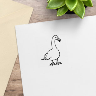 Vit Goose 1x1 Stämpel