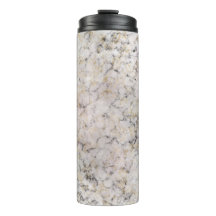 Vit Grå Svart Guld Rök Marmor Termisk Tumbler