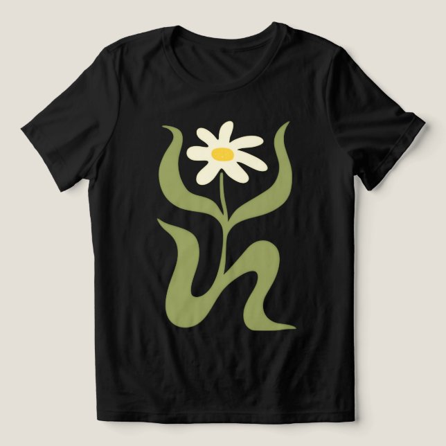 Vit Grace Dam Floral T-Shirt (Design Framsida)