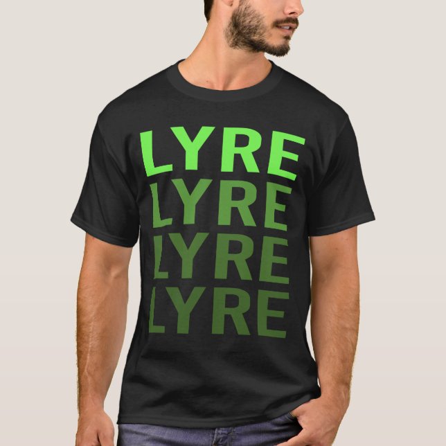 Vit Gradient Lyra T Shirt (Framsida)