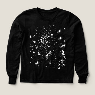 Vit grafisk fläck av målarfärg Vit bläckstänk T Shirt
