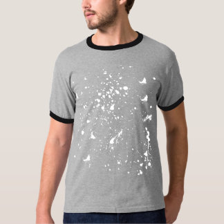Vit grafisk fläck av målarfärg Vit bläckstänk T Shirt