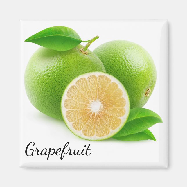 Vit grapefrukt magnet (Framsidan)