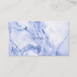 Vit Grått Blue Navy Marble Vip Visitkort
