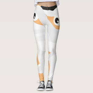 vit grått-mummi svällt halloween-legeringar leggings