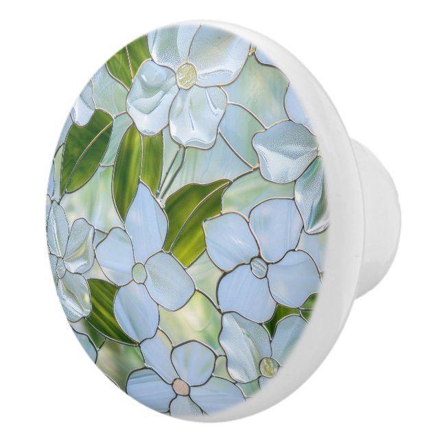 Vit Grönt, Blommigt Knopp (Höger)