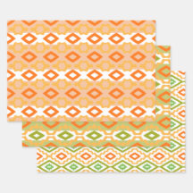 Vit Grönt och Orange