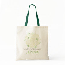 Vit grönt, tack Maid of honor bröllop