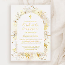 vit gula blommor First Heliga Communion