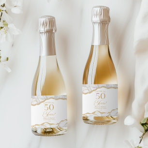 Vit Guld Agat 50-års Bröllopsjubileum Fest
