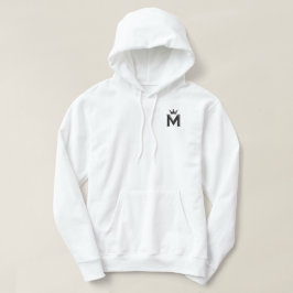 Vit & Guld Designkollektion Hoodie