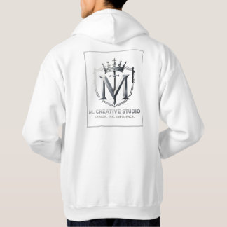 Vit & Guld Designkollektion Hoodie