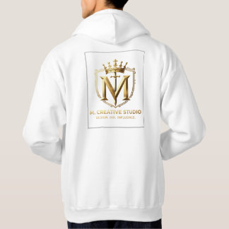 Vit & Guld Designkollektion Hoodie
