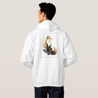 Vit & Guld Designkollektion Hoodie