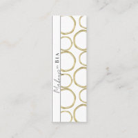 Vit & Guld Modern Glamour Eleganta Cirklar