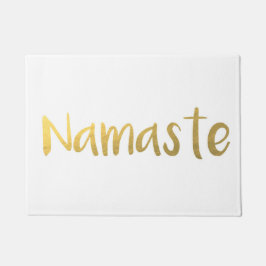 Vit & guld- Namaste Floor mat
