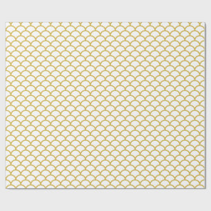 Vit Guld Sjöjungfru BIRTHDAY BRÖLLOP WRAP Presentpapper