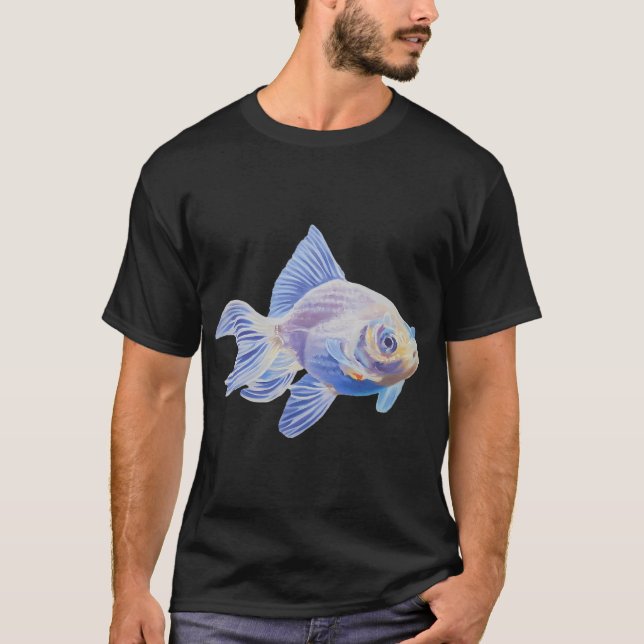 Vit guldfisk - fiskmålning (ingen bakgrund) t shirt (Framsida)