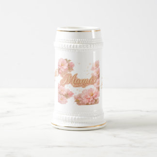 Vit Guldfläckad Mamma Kaffemugg