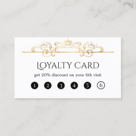 Vit gulfenad, klassisk Chic Vintage Swirls Anpassn Visitkort