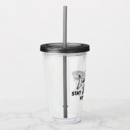 Vit hajhållare - hydrat tumlare take away mugg