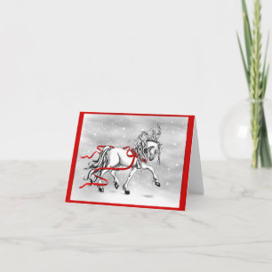 Vit hallion-juldesign helgkort