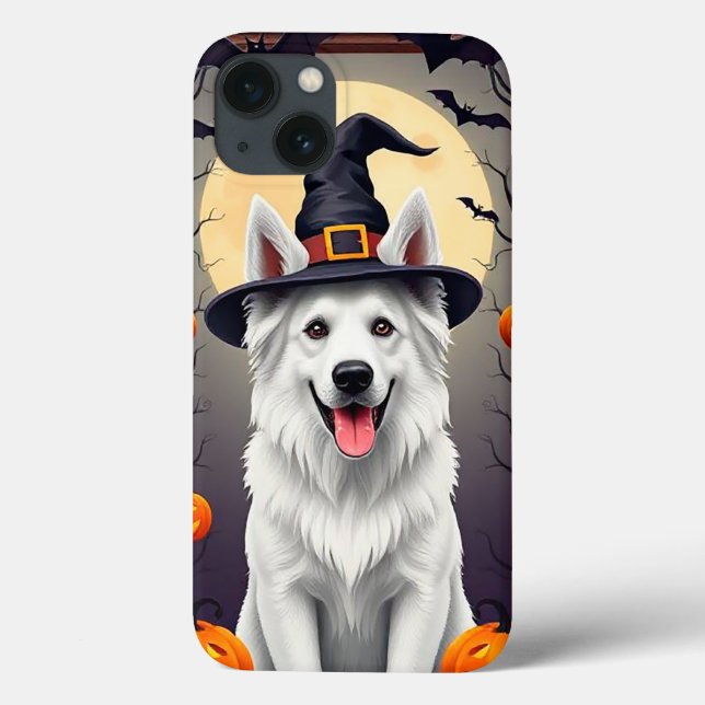 Vit Halloween Hund (Baksida)