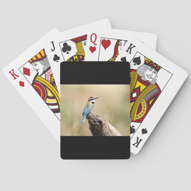 Vit halsad biätare casinokort (Baksidan)
