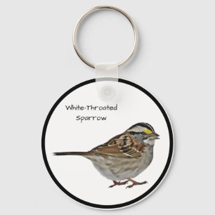 Vit-haltig Sparrow Nyckelring