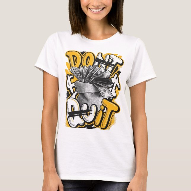 Vit halvärmad dam T-tröja T Shirt (Framsida)