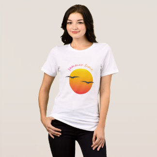 vit halvärmad t-shirt med soldesign