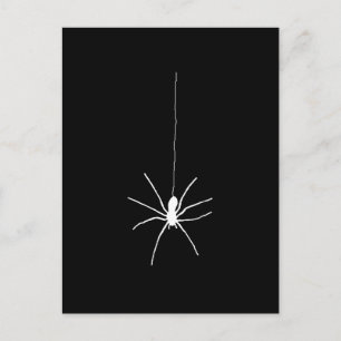 Vit hangingspider vykort